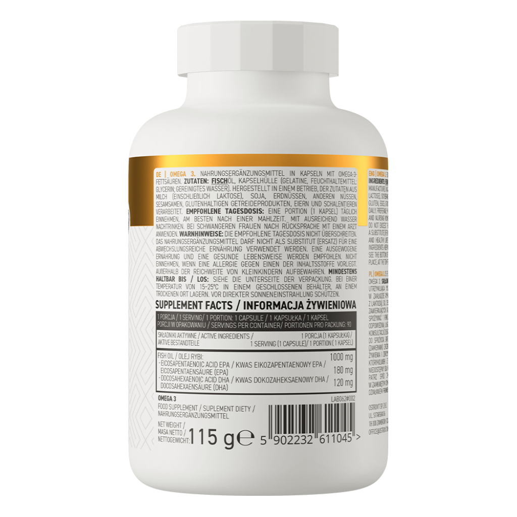 Acizi Grasi, OstroVit, Omega 3, 90 Capsule