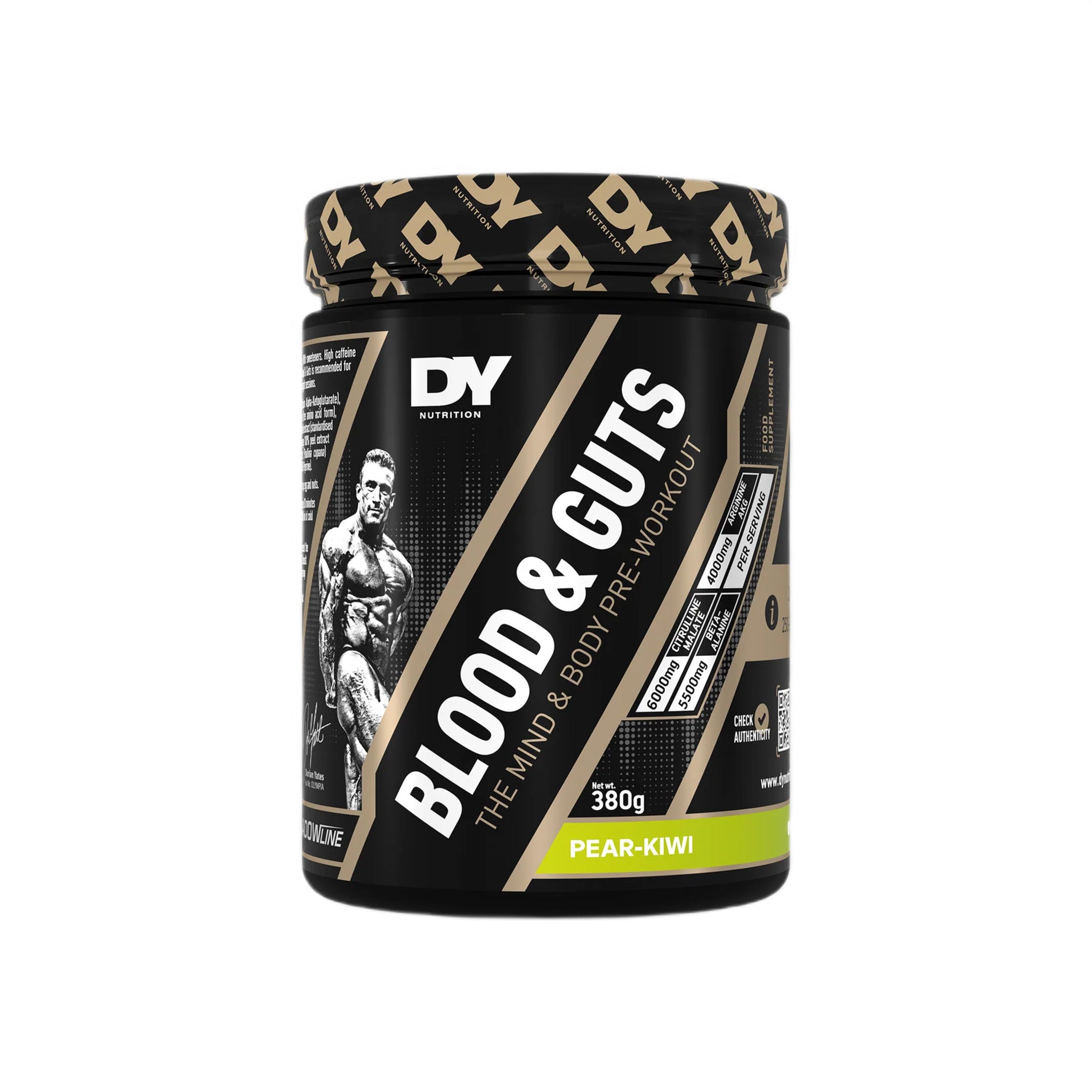 Pre-Workout, Dorian Yates, Blood & Guts, 380g