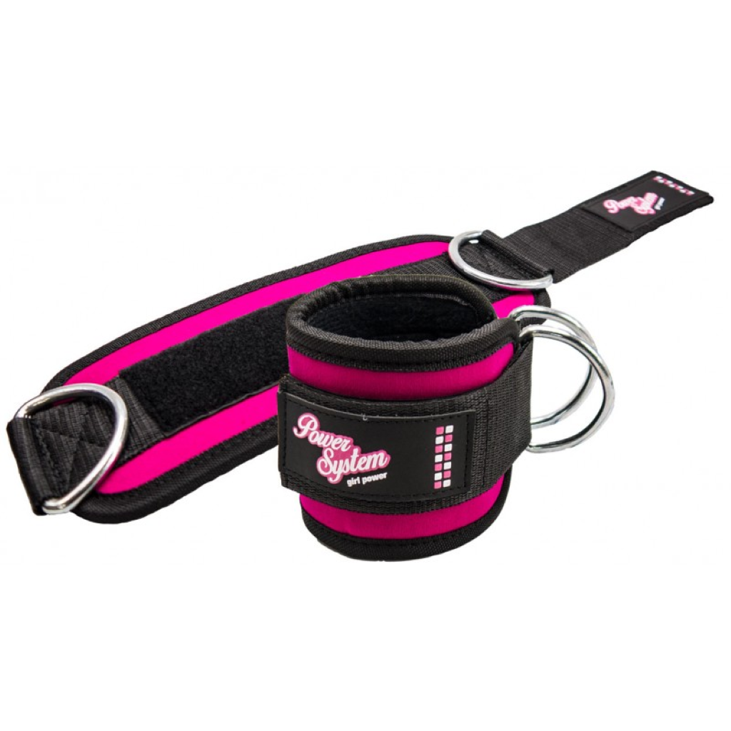 Chingi pentru Glezne, Power System, Ankle Straps Gym Babe, Pink