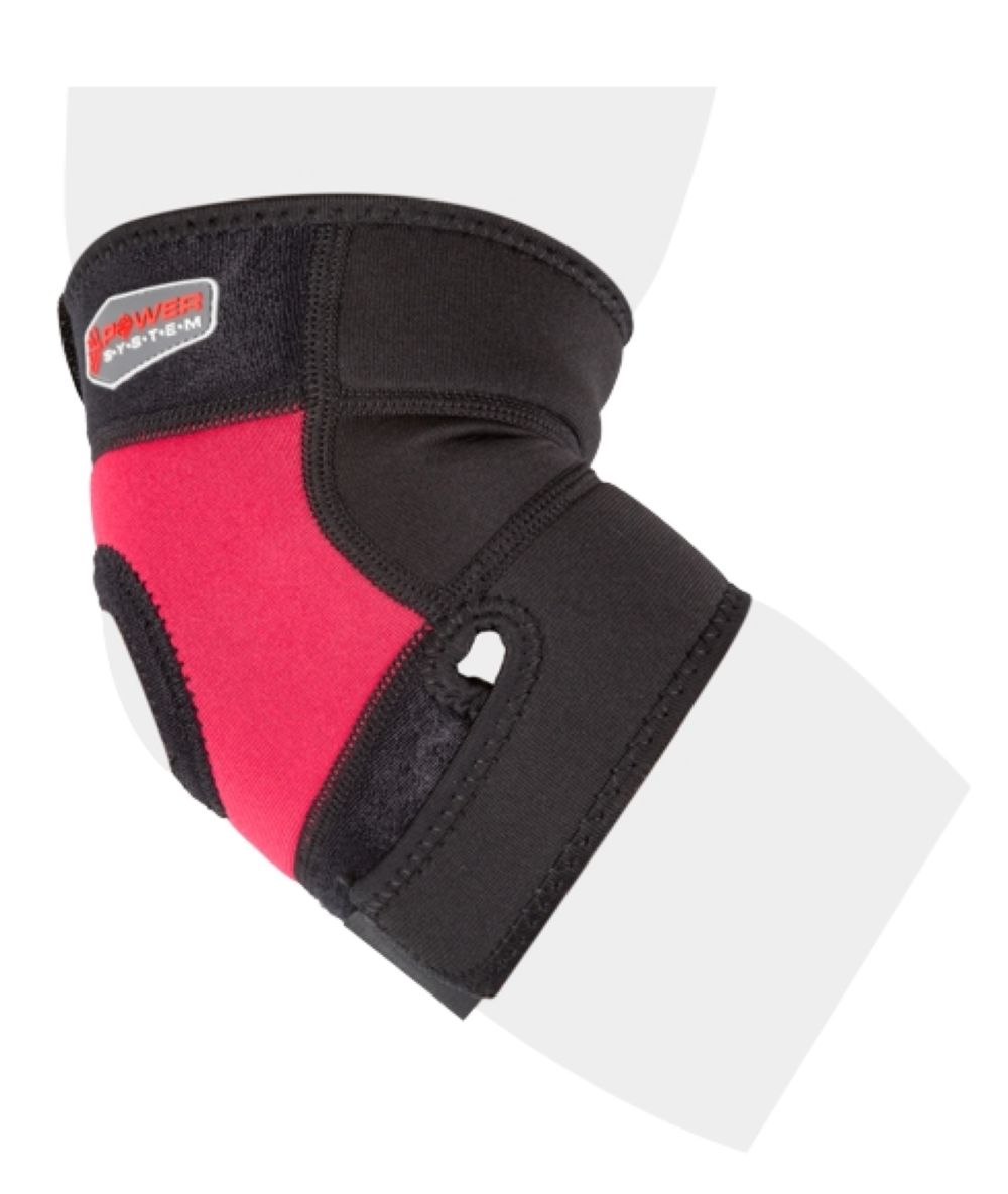 Suport din Neopren pentru Cot, Power System, Neo Elbow Support, Red/Black