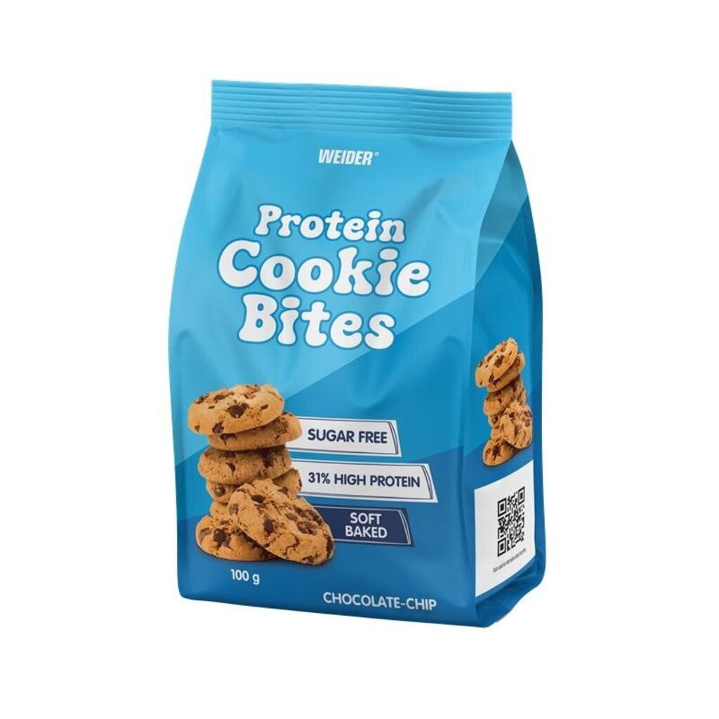 Biscuiti Proteici, Weider, Protein Cookie Bites, 100g
