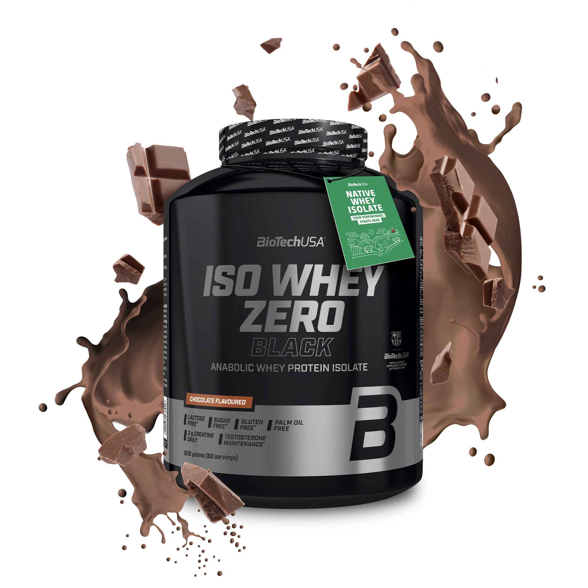 Proteina din Zer, BioTechUSA, Iso Whey Zero Black, 1816g, Chocolate