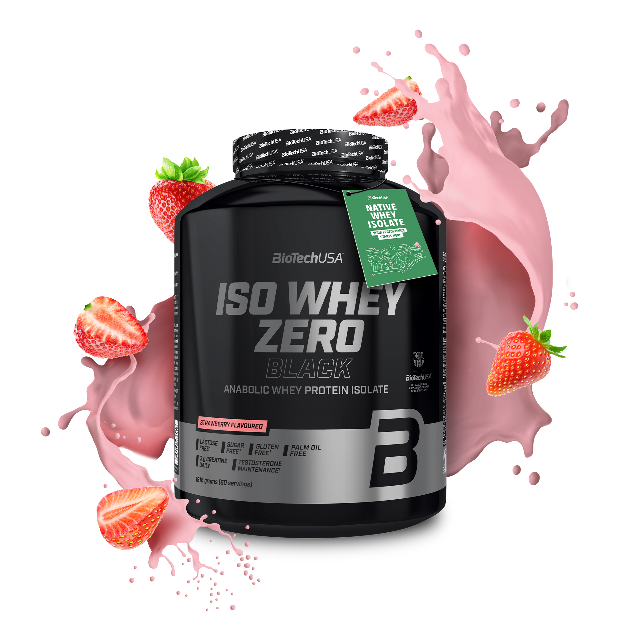 Proteina din Zer, BioTechUSA, Iso Whey Zero Black, 1816g