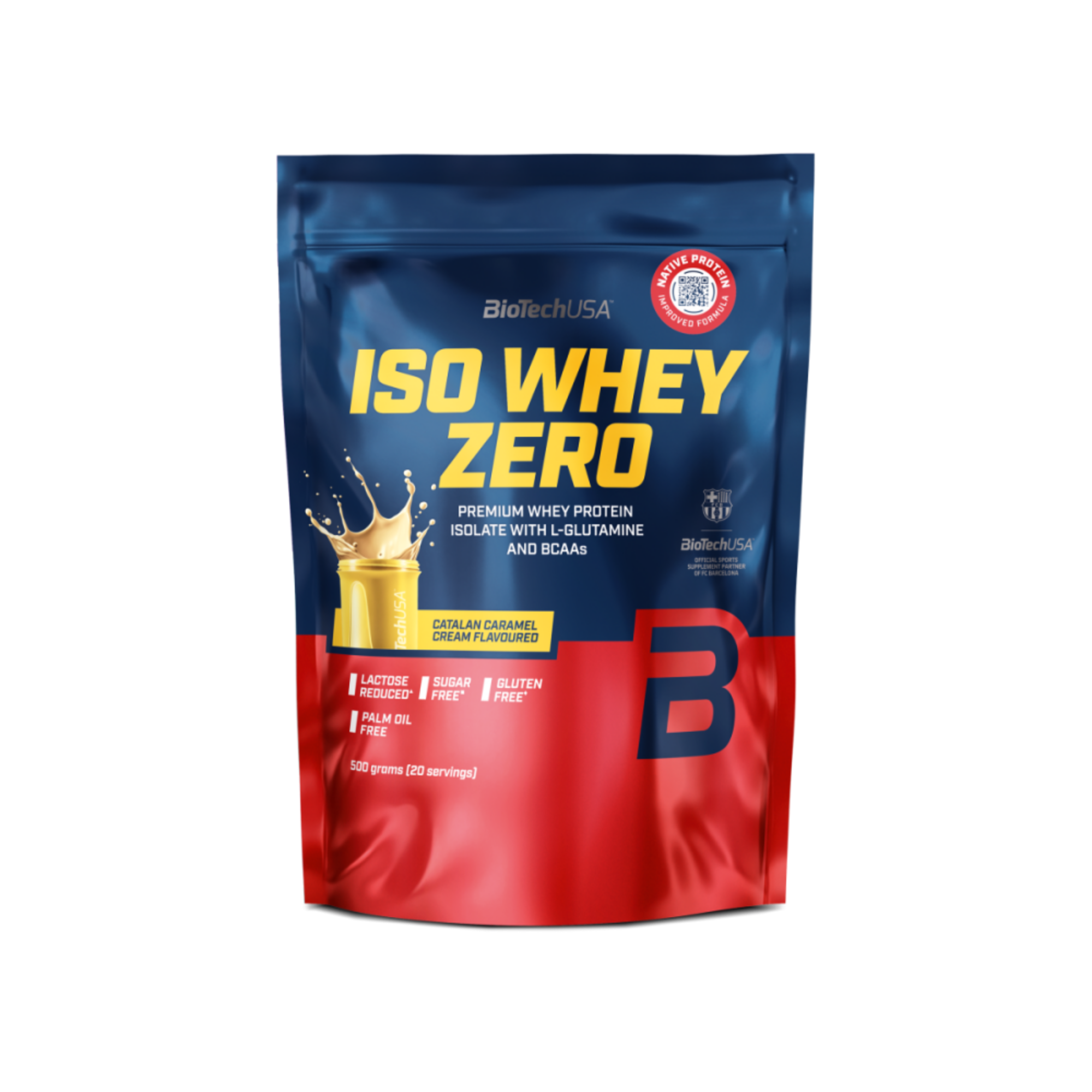 Proteina din Zer Izolat, BioTechUSA, Iso Whey Zero x FC Barcelona, 500g 2
