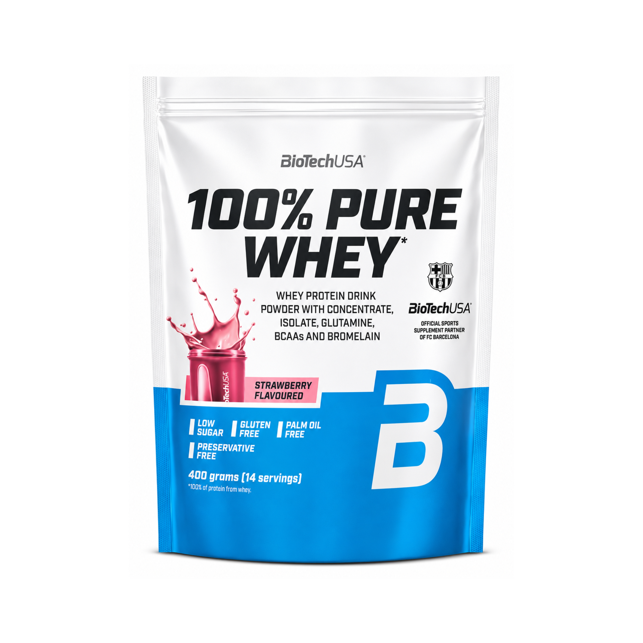 ProteinadinZer_BioTechUSA_100_PureWhey_400g_Strawberry