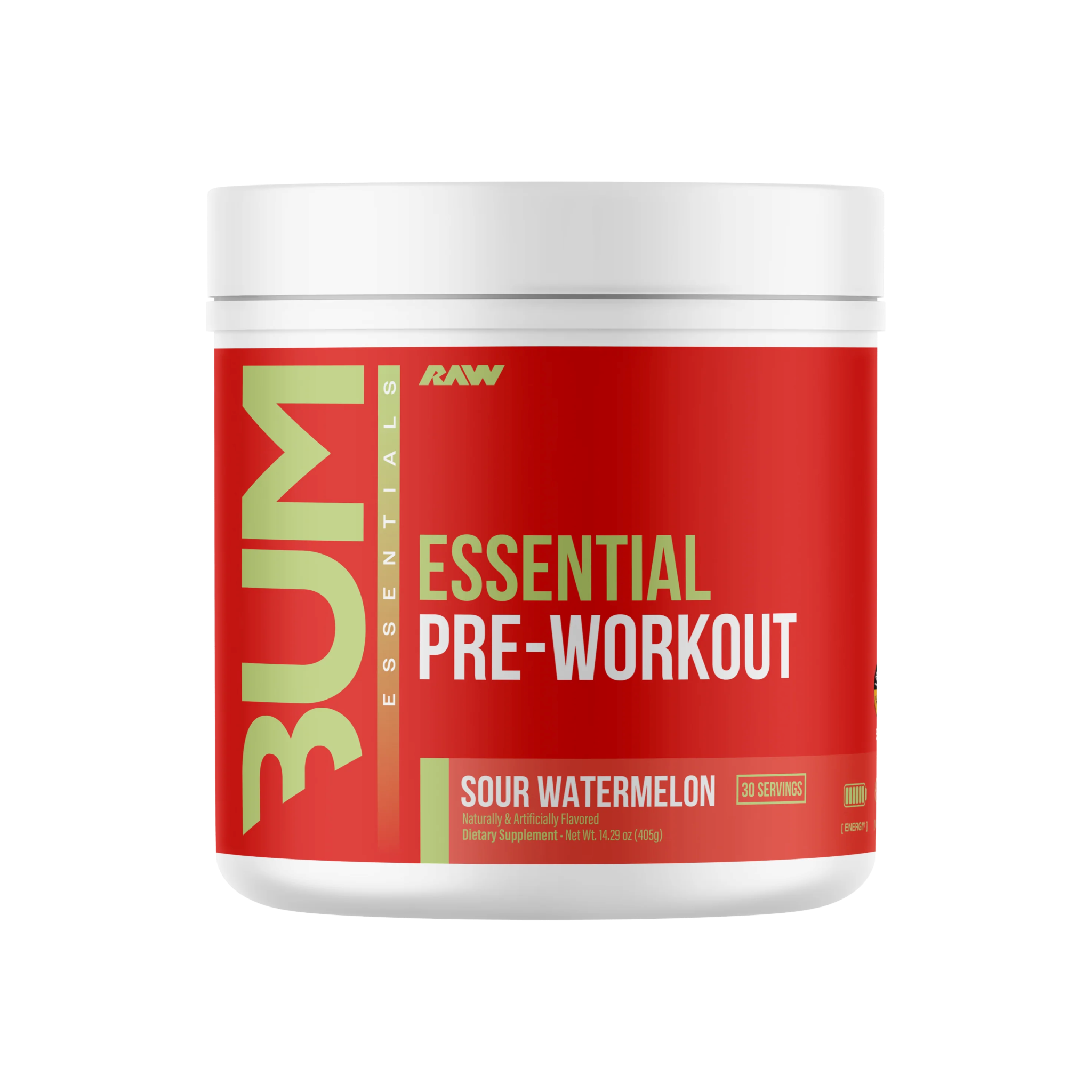 Pre-Workout Pulbere, RAW Nutrition, CBUM Series, Essential- Pre, 30 de Portii