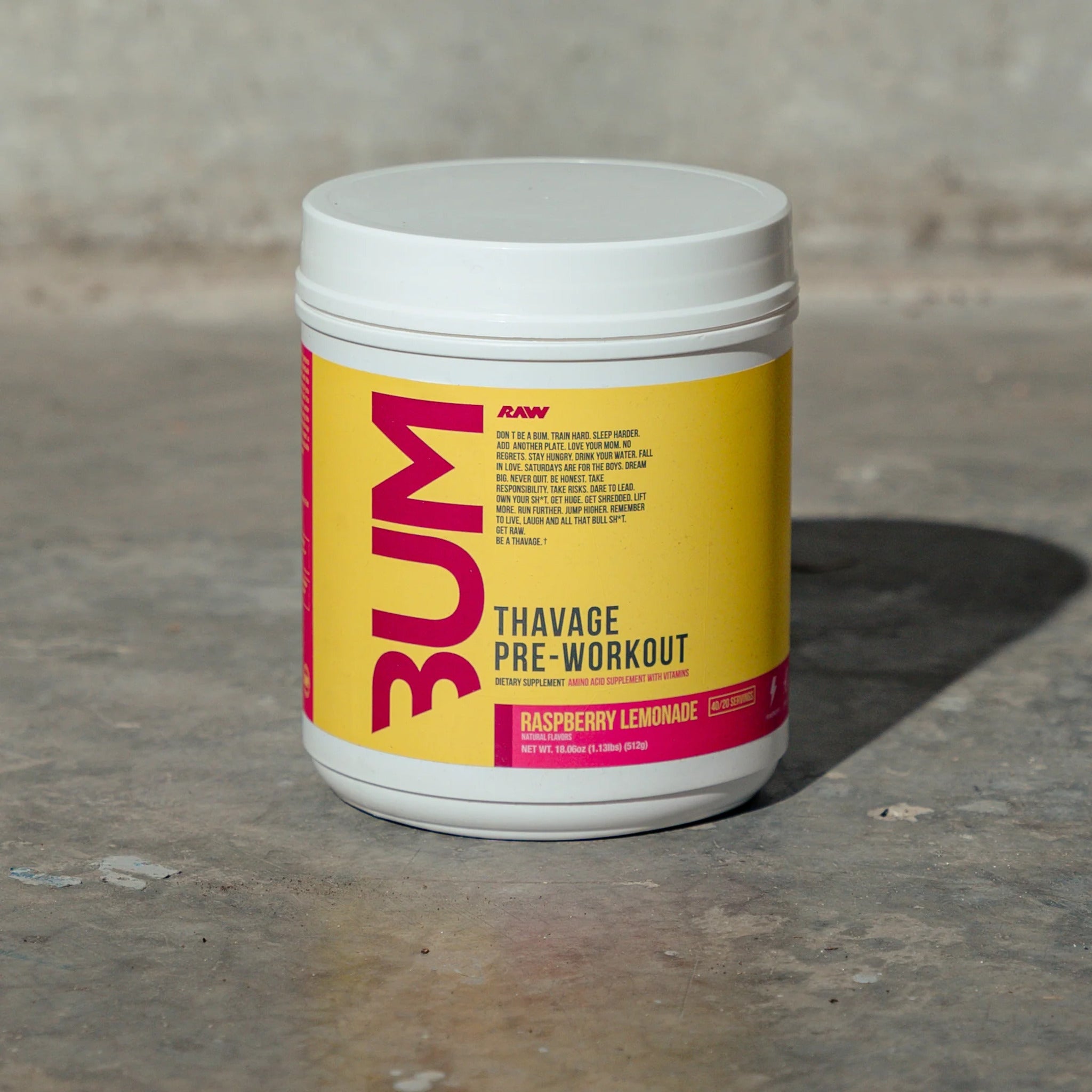 Pre-Workout, RAW Nutrition, CBUM Series, CBUM Thavage, 520g