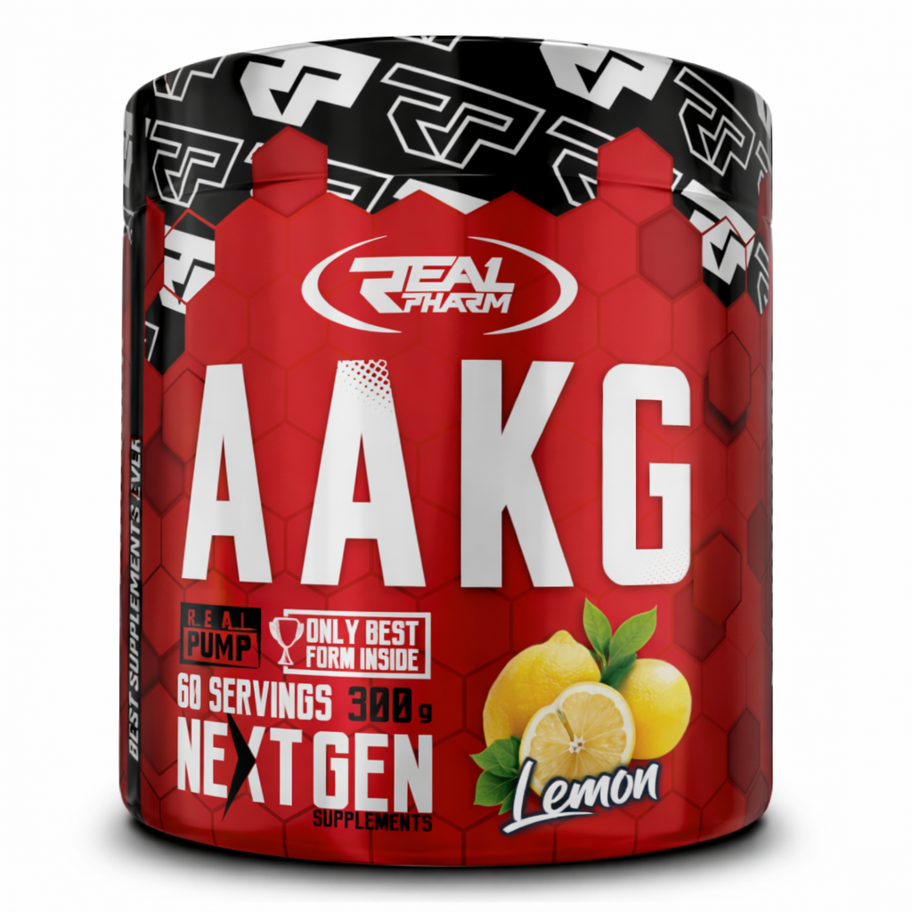 L-Arginina Alpha Ketoglutarat, Real Pharm, AAKG, 300g