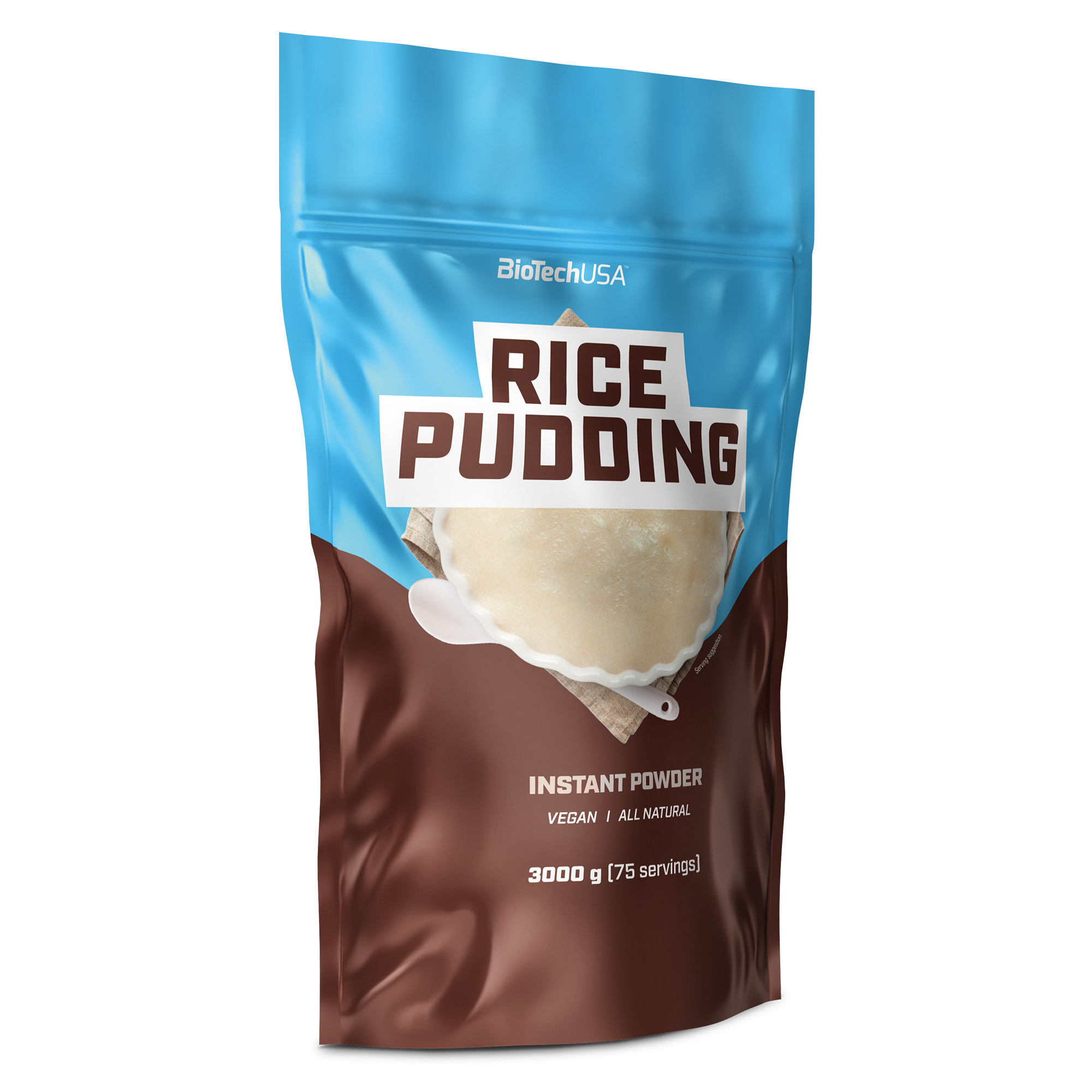 Budinca de Orez Fara Aroma, Pulbere, BioTechUSA, Rice Pudding All Natural, 3000g