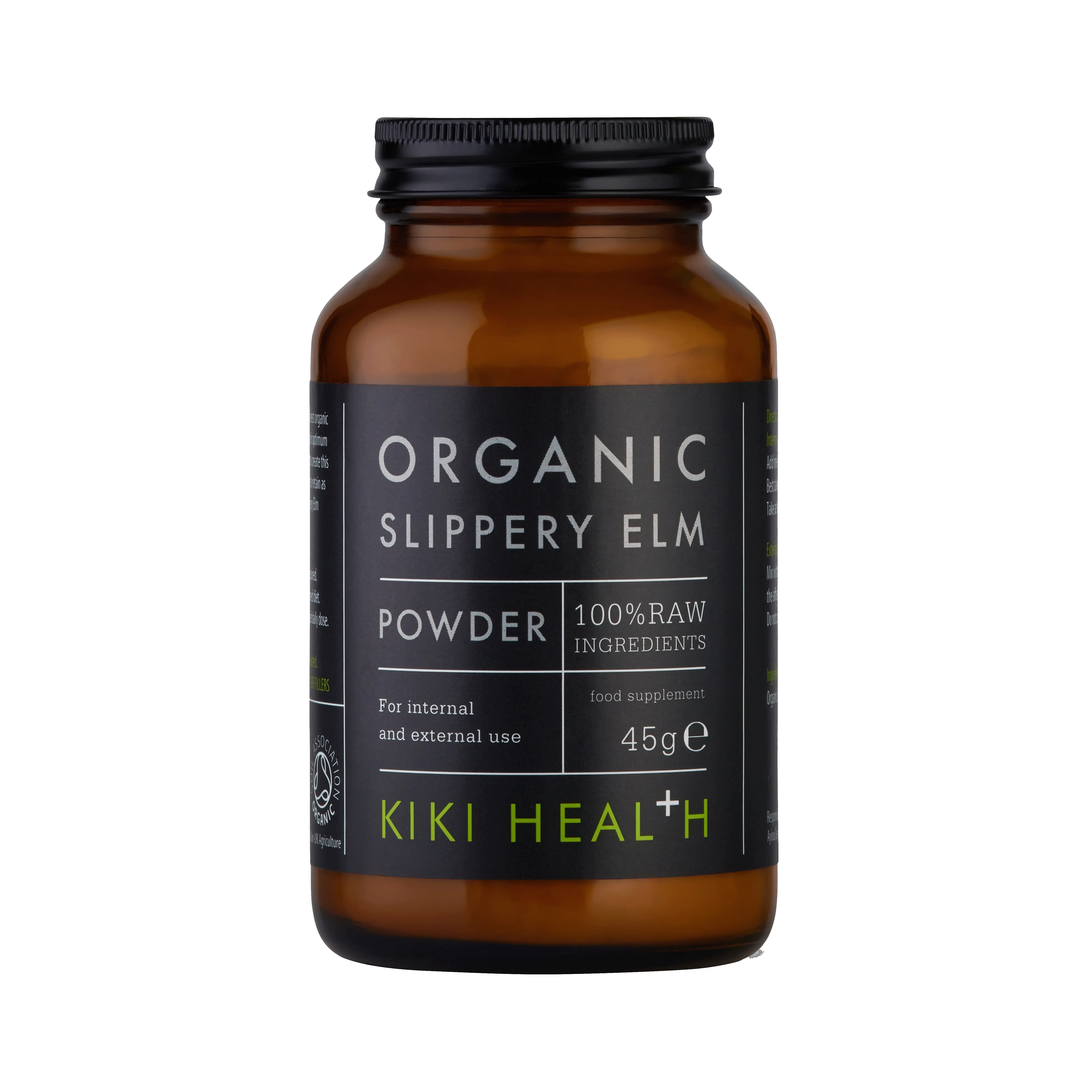 Slippery Elm, Organic, Kiki Health, Ulm alunecos, 45g