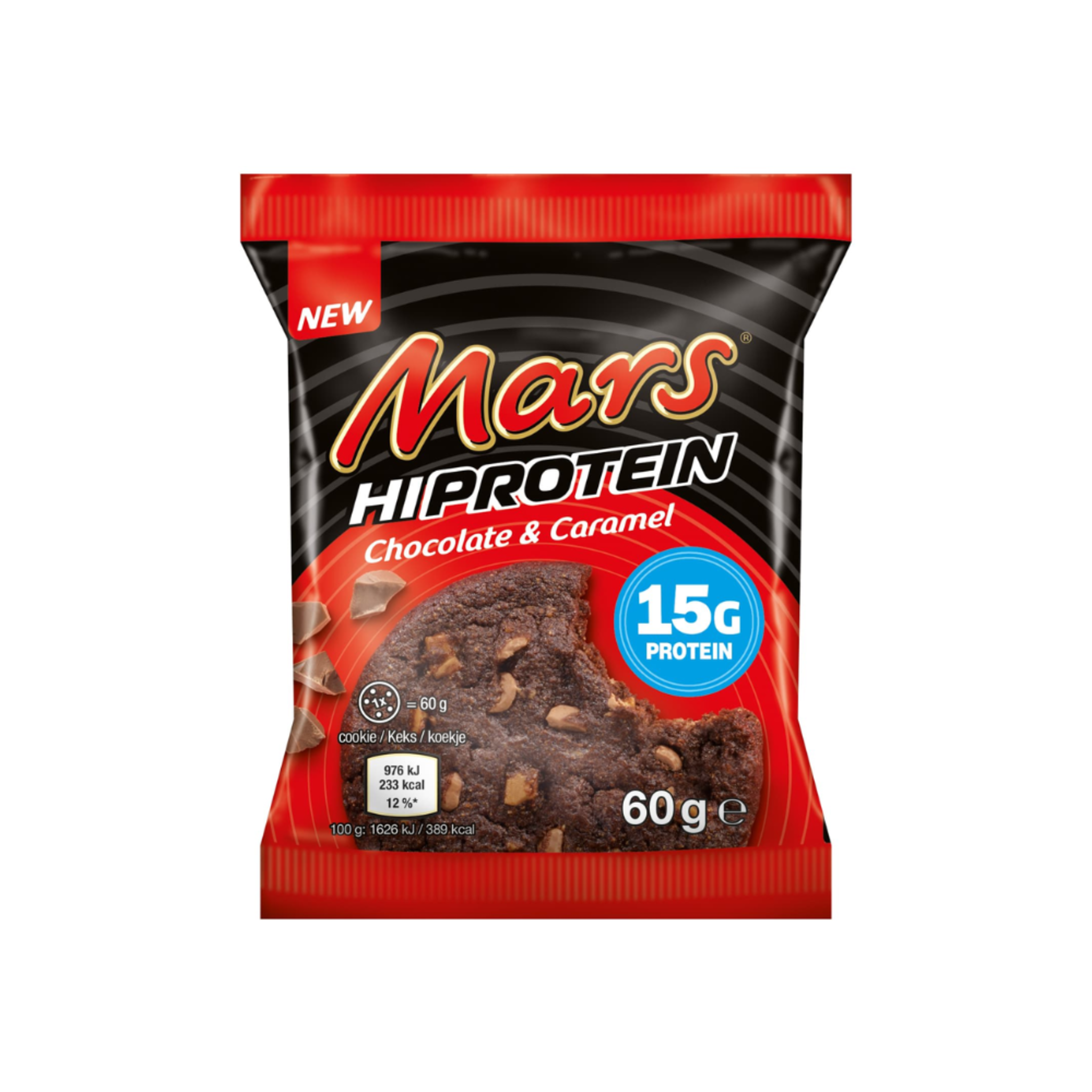 Prajiura Proteica, Mars, HI Protein Cookie, Chocolate and Caramel, 60g EXP: 04/11/2024