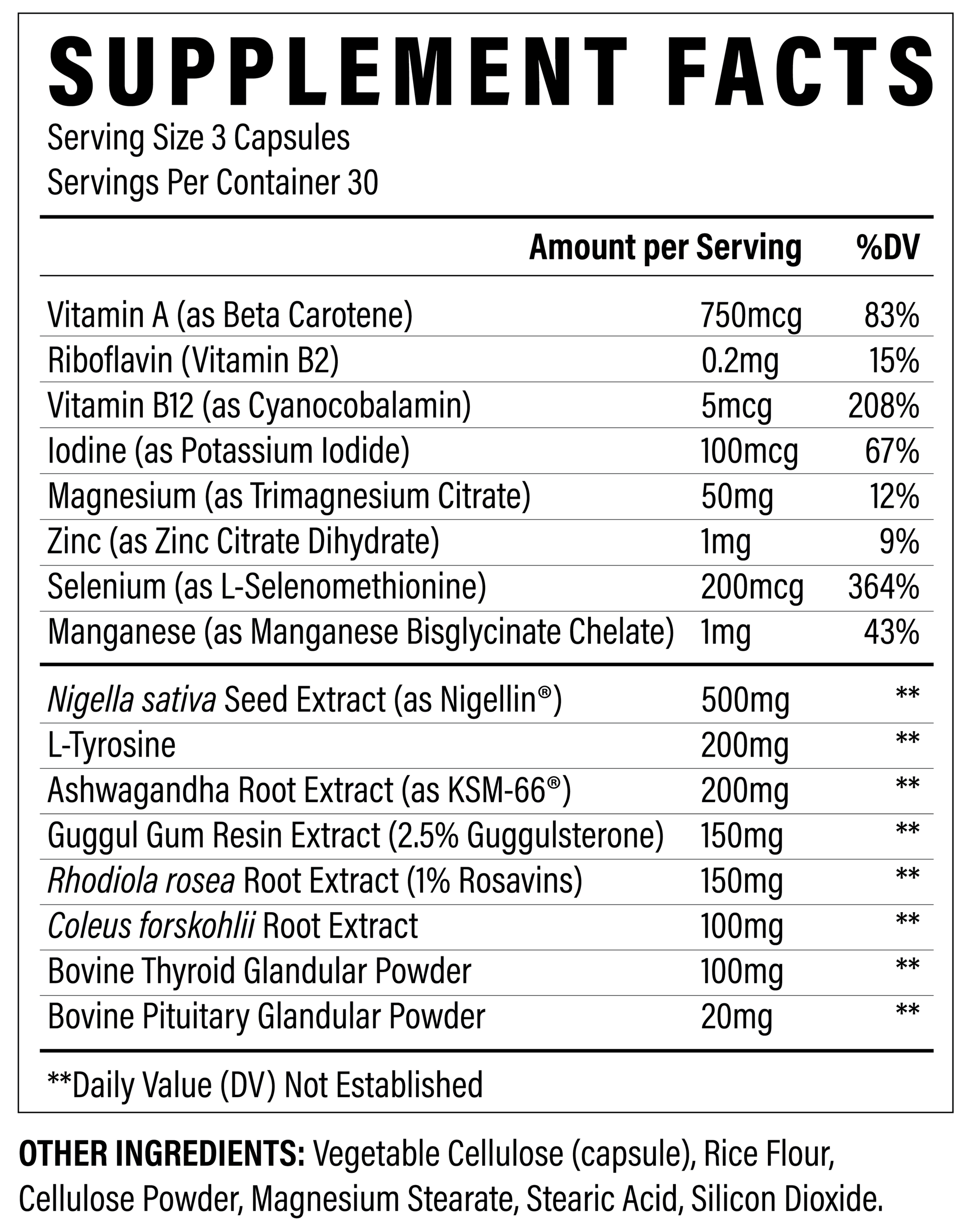 Supliment pentru Sanatatea Tiroidei, Revive, Thyroid Support, 90 Capsule