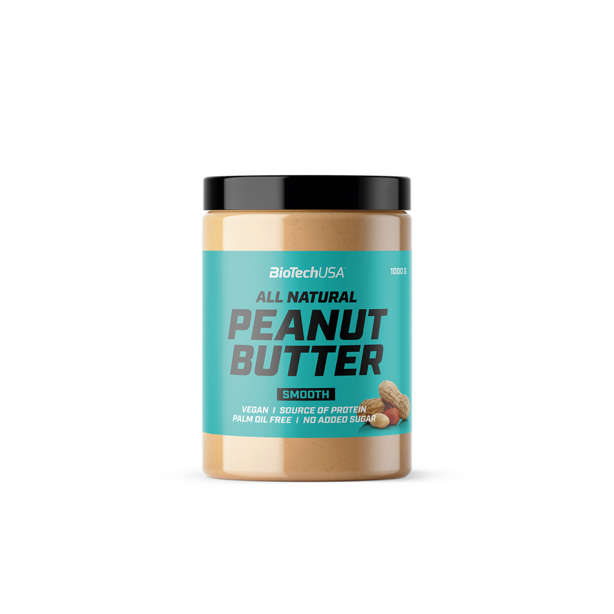 Unt de arahide, BioTechUSA, All Natural Peanut Butter, 1000g