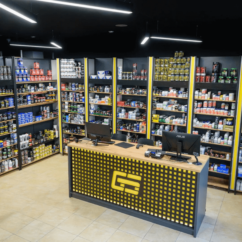 Magazin Gym Stack Exterior cu gama produse