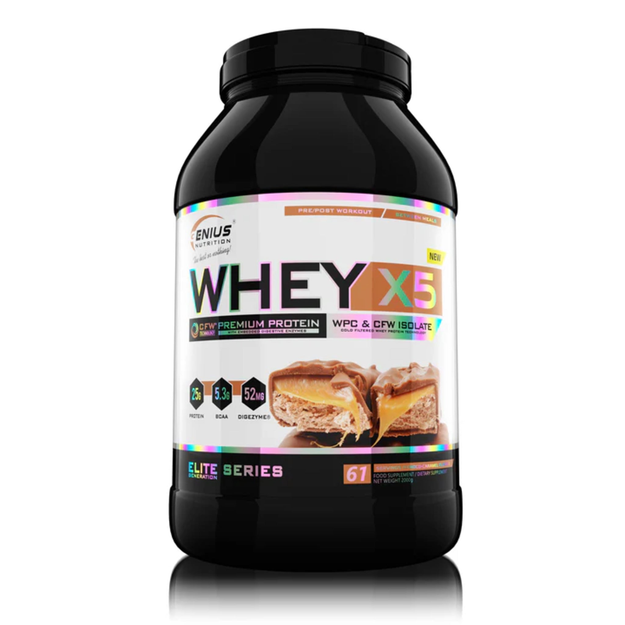 Proteine din Zer, Genius Nutrition, Whey-X5, 2000g