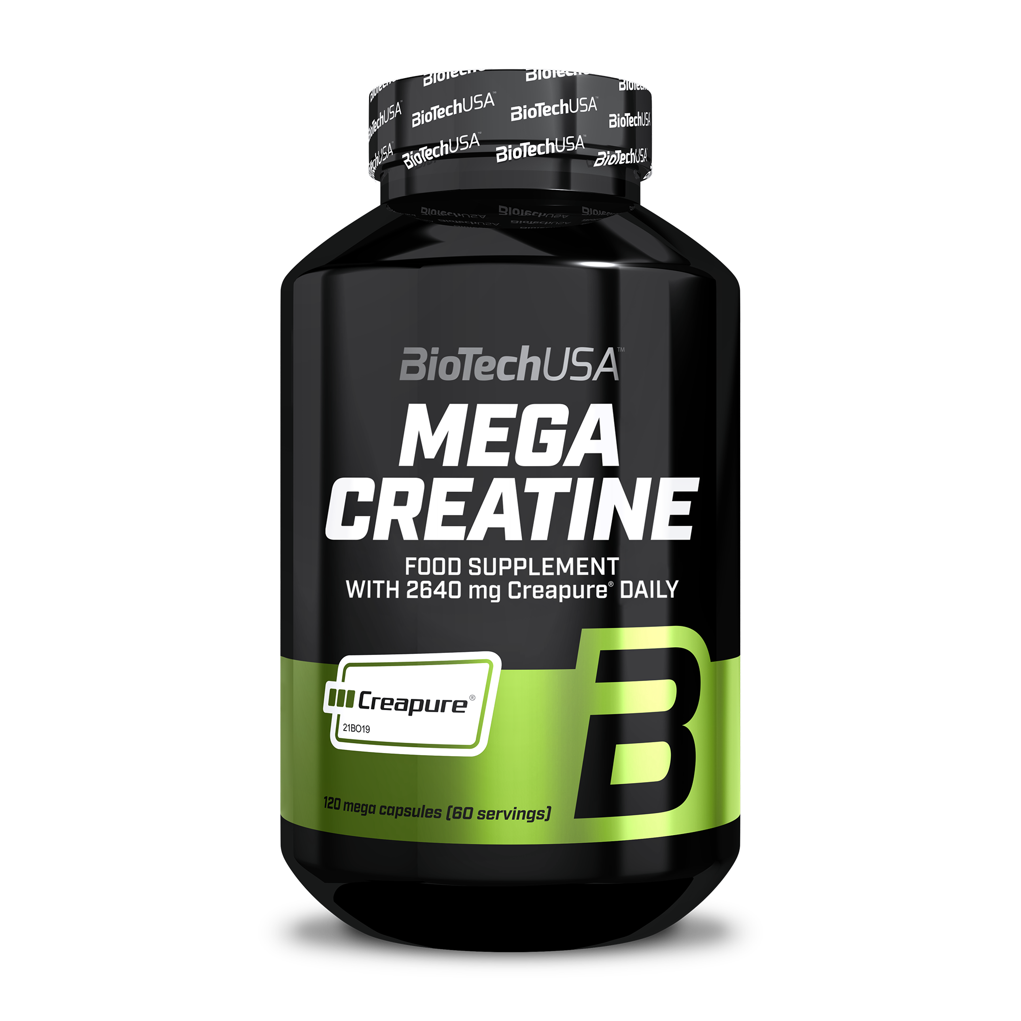 Creatina Monohidrata Creapure, BioTechUSA, Mega Creatine Creapure, 120 Capsule