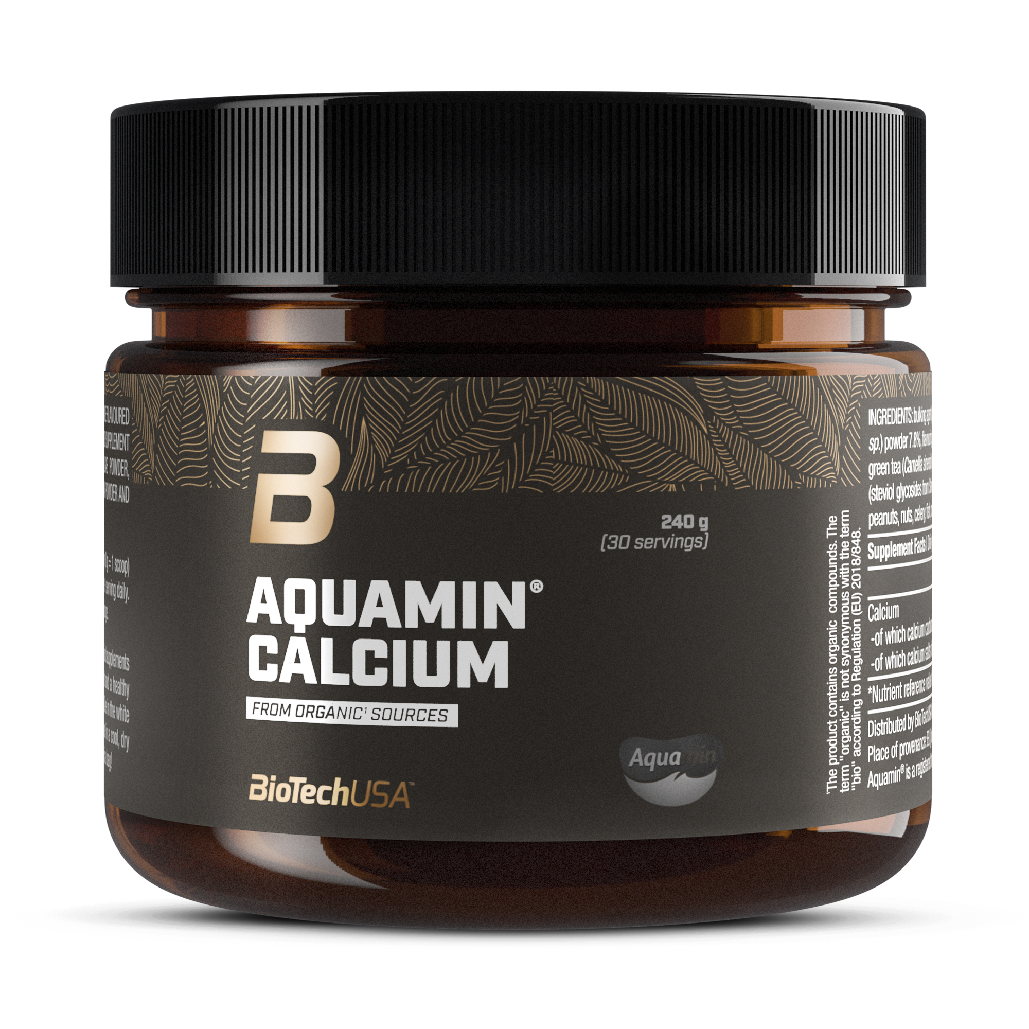 Complex de Calciu din Alge Marine, BioTechUSA, Aquamin® Calcium, 240g