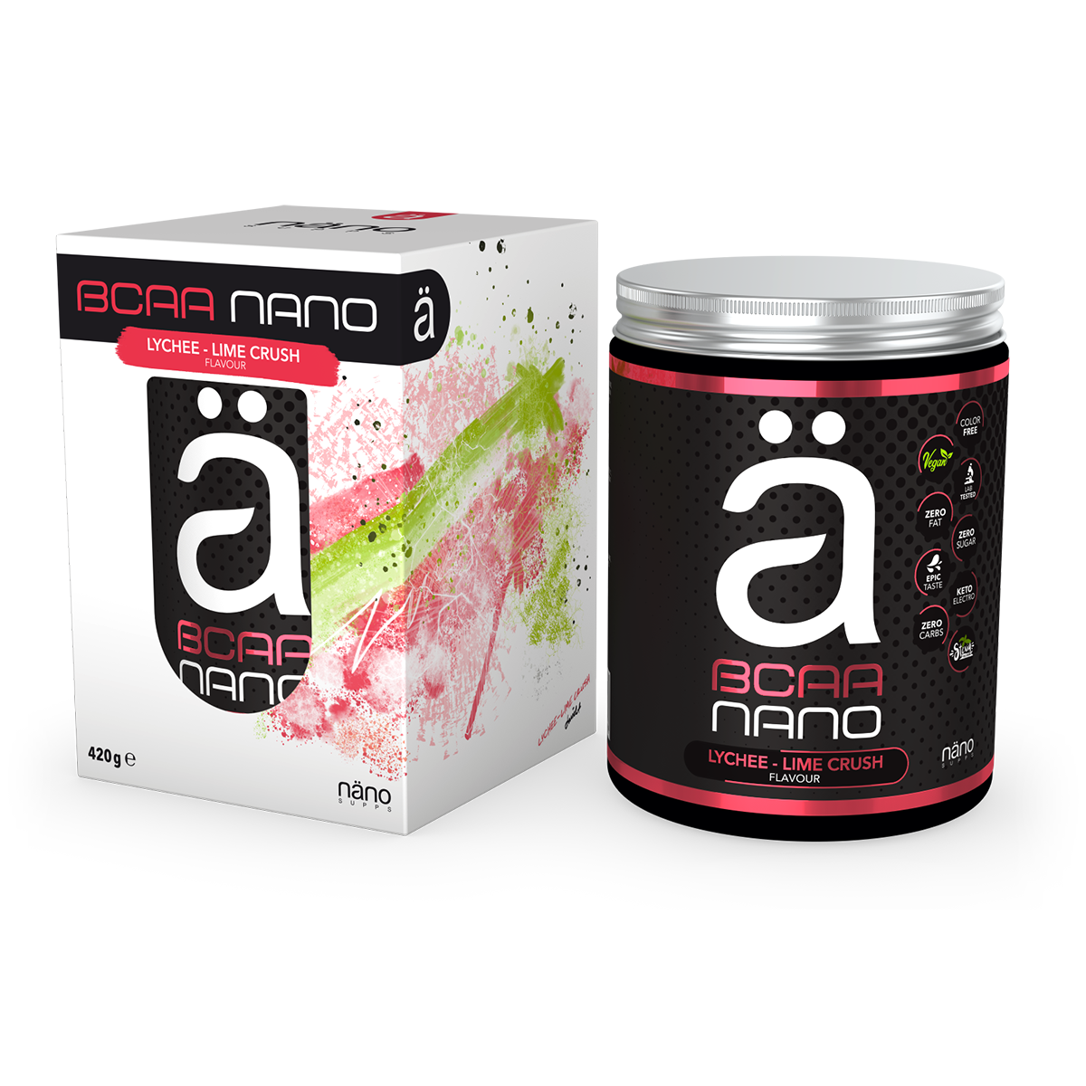 Aminoacizi BCAA, Nanosupps, BCAA Nano, 420g