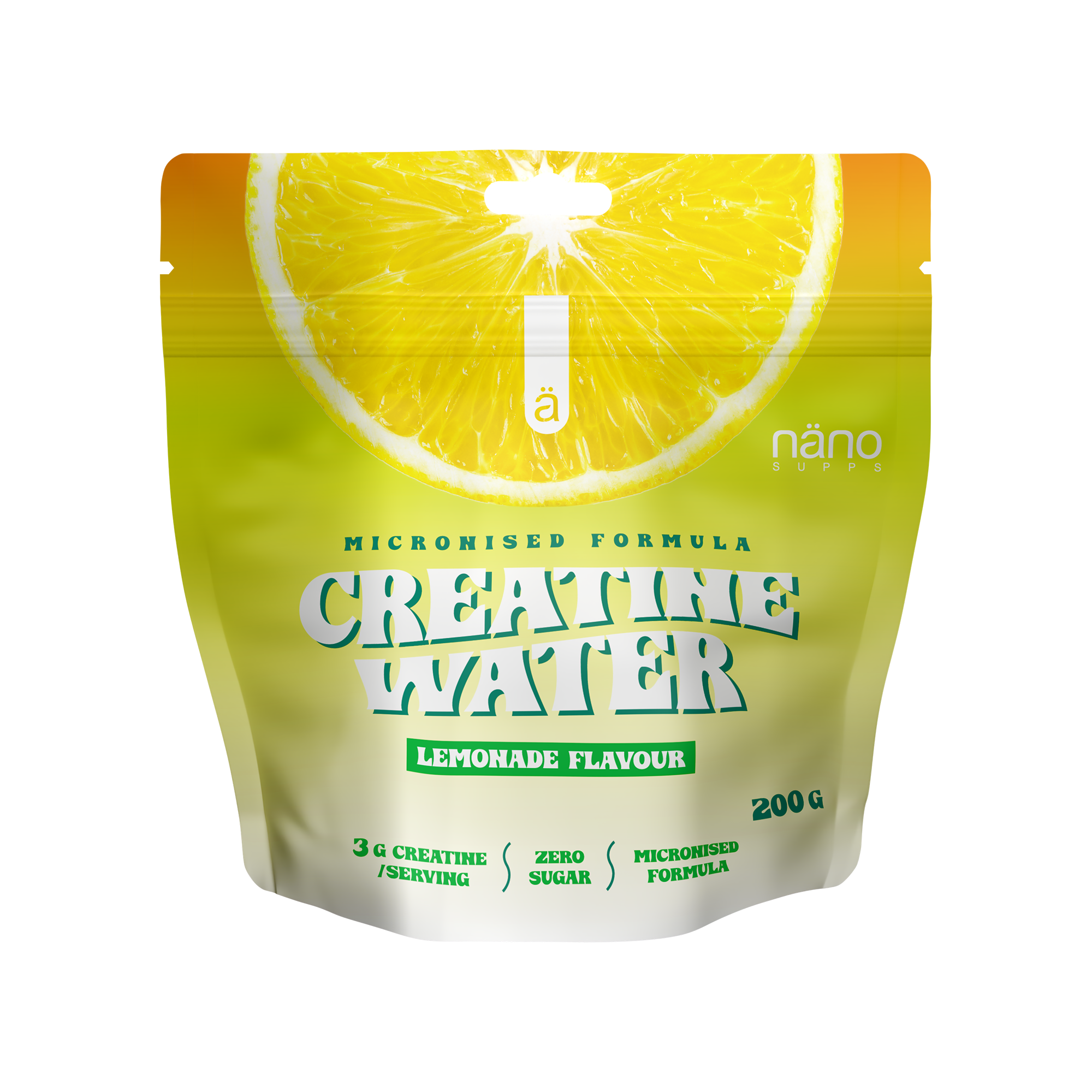 Creatină Monohidrată, Nanosupps, Creatine Water, 200g
