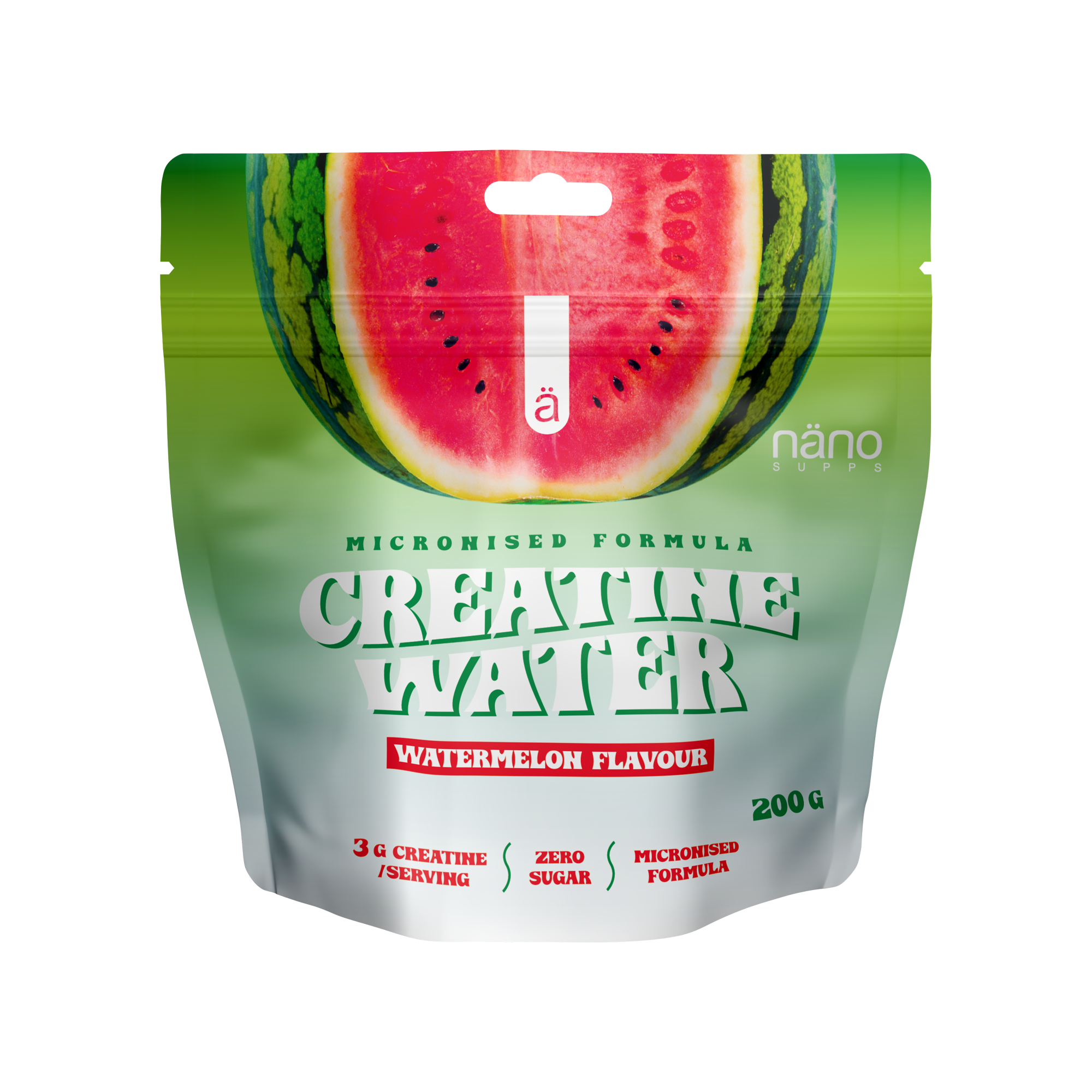 Creatină Monohidrată, Nanosupps, Creatine Water, 200g