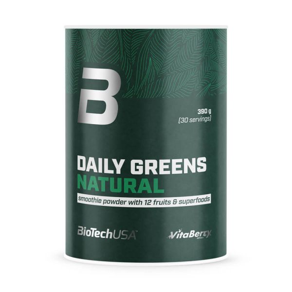 Pudra Smoothie, BioTechUSA, Daily Greens Natural, 390g