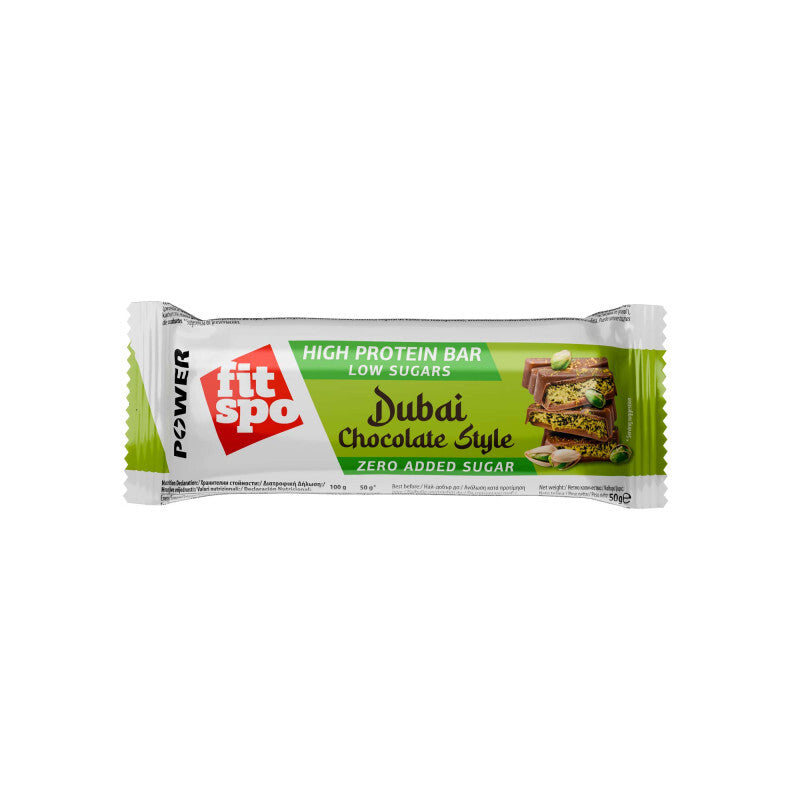 Baton Proteic, FitSpo, Power Protein Bar, Dubai Chocolate Style, 50g