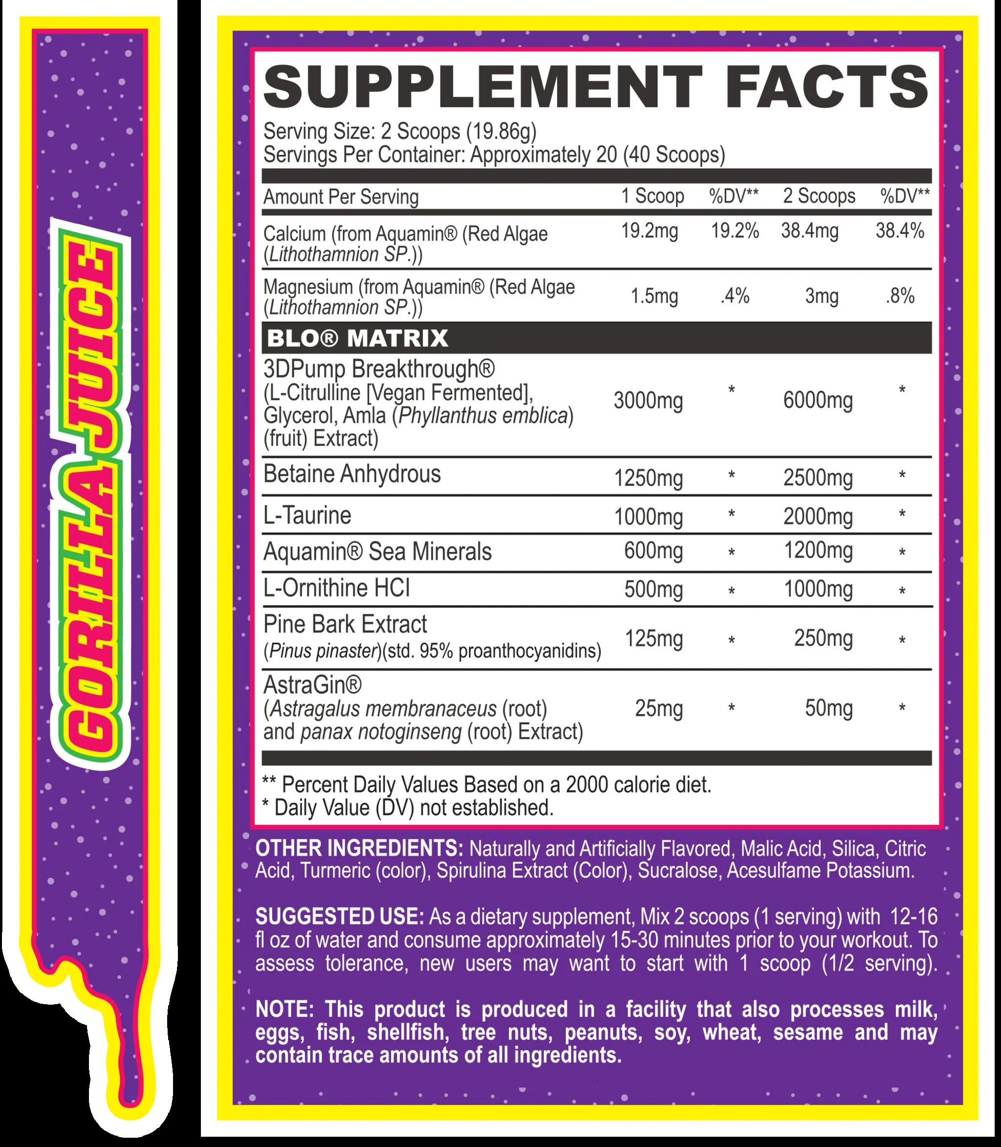 Pre-Workout Stim Free, MyoBlox, Blo Pre-Workout, 20/40 Servings