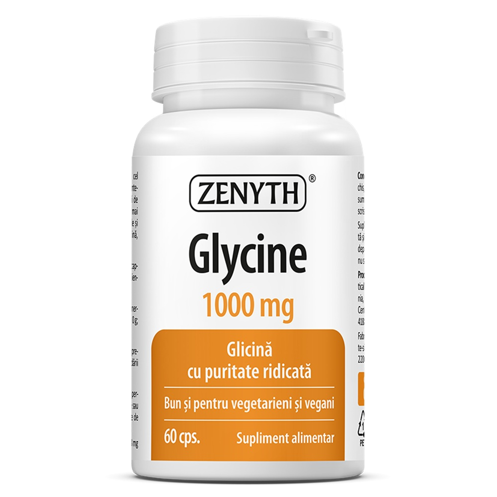 Glicina, Zenyth, Glycine 1000mg, 60 Capsule