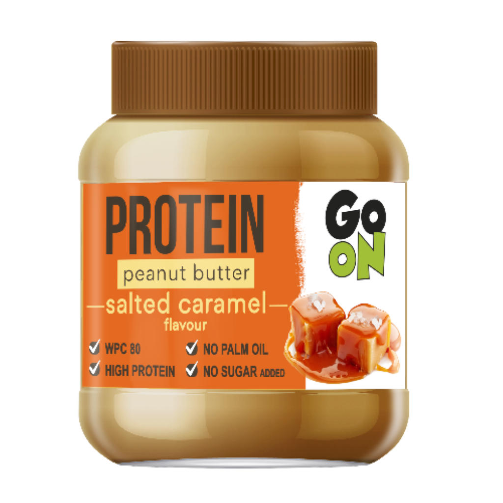 Cremă Tartinabilă cu Arahide si Caramel Sarat, GO ON Nutrition, Protein Peanut Butter Salted Caramel, 350g