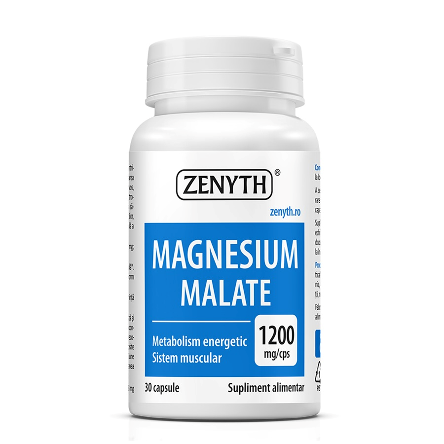 Magneziu Malat, Zenyth, Magnesium Malate, 30 Capsule