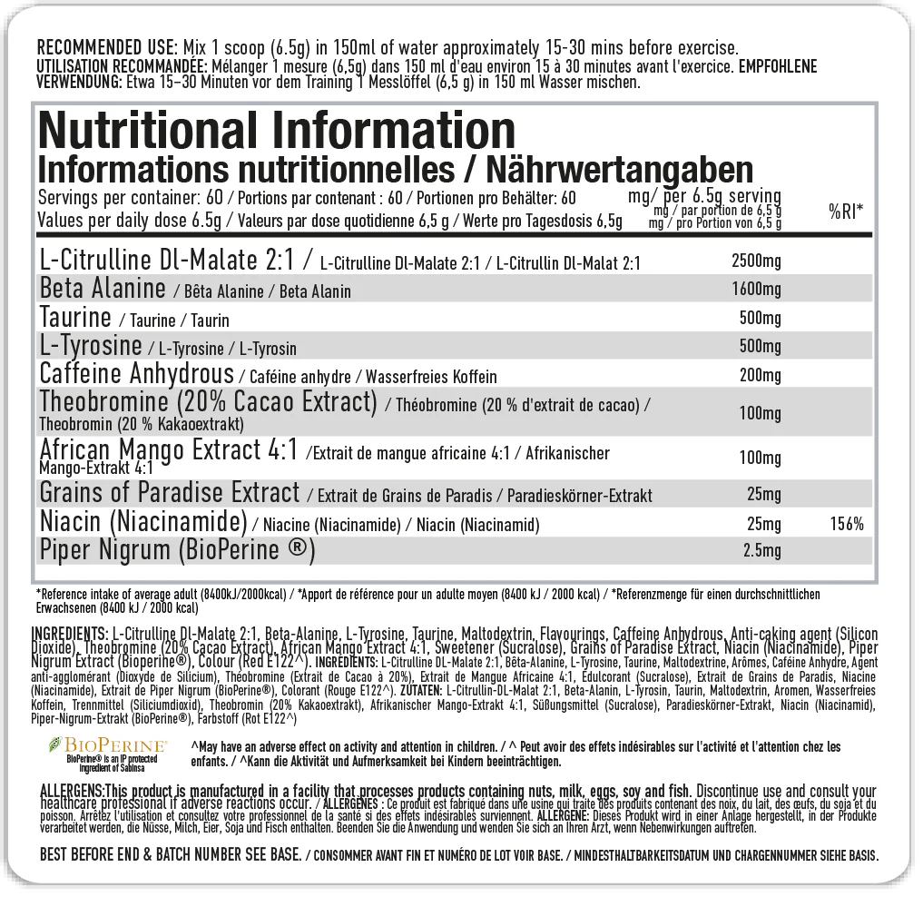 Pre-Workout, Per4m, Energy Pre-Workout, 390g