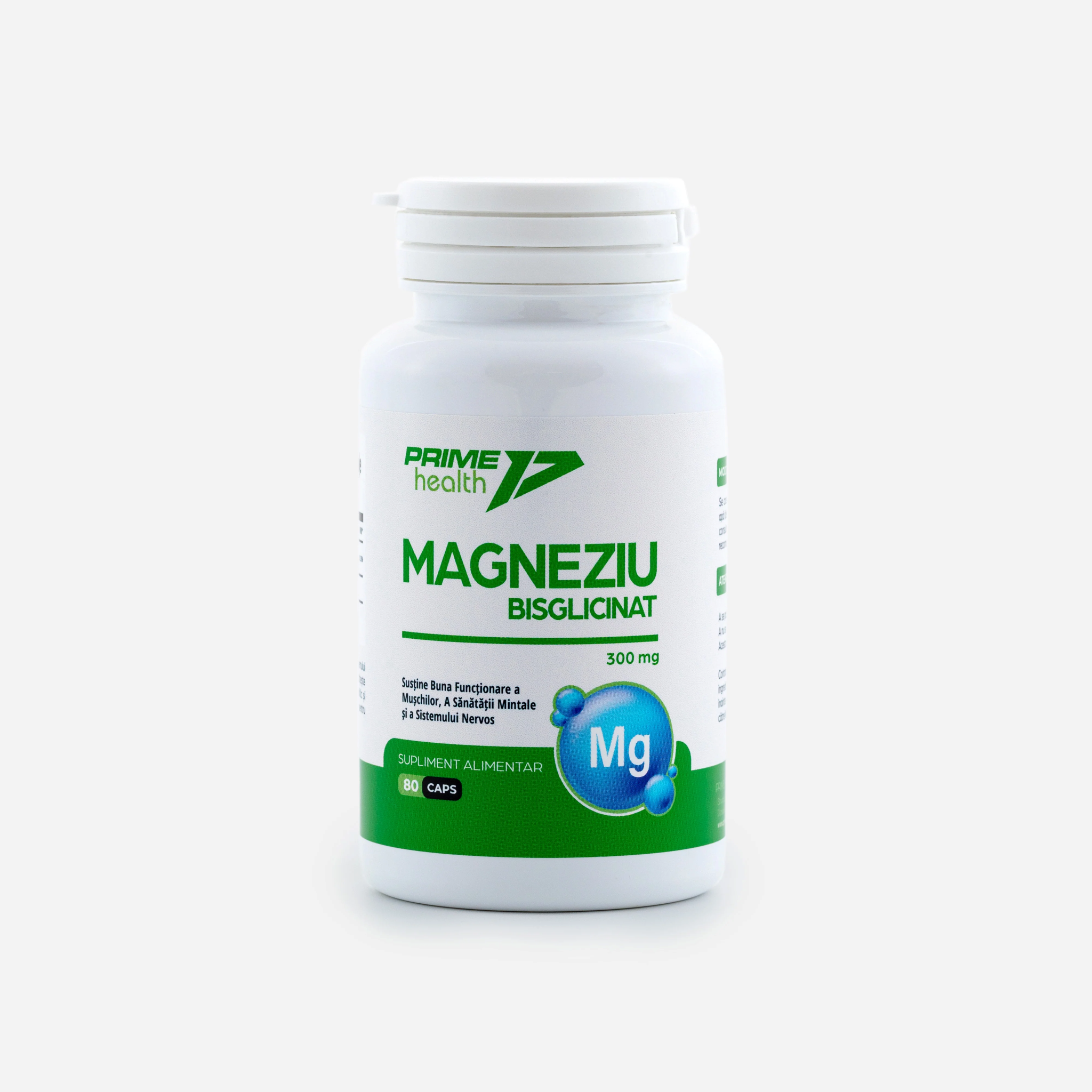 Magneziu Bisglicinat, Prime Health, Magneziu Bisglicinat, 80 Capsule