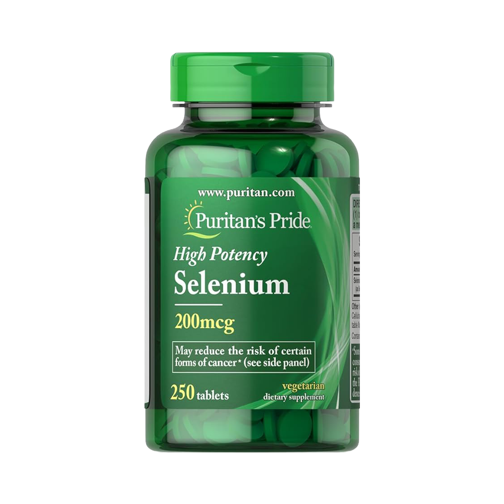 Seleniu, Puritan's Pride, High Potency Selenium, 250 capsule