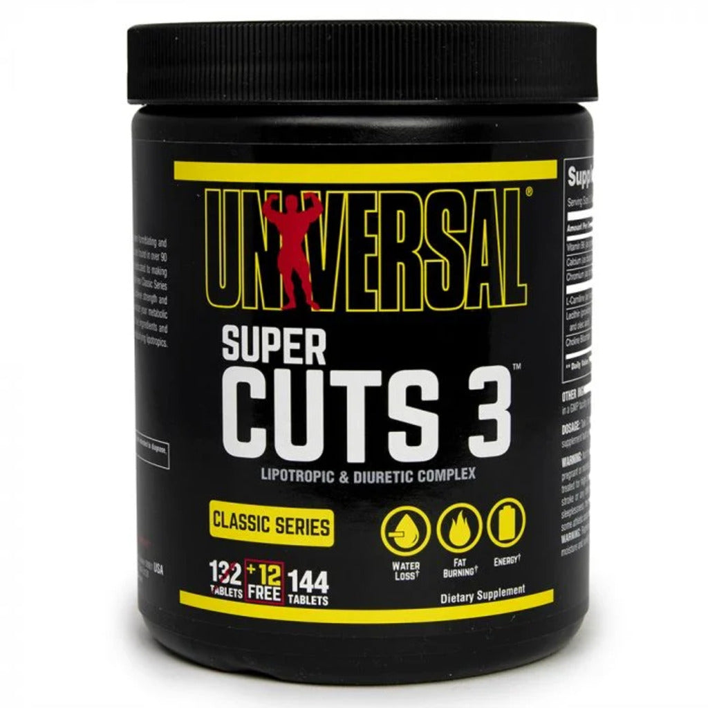 Arzator de Grasimi, Universal Nutrition, Super Cuts 3, 144 Tablete