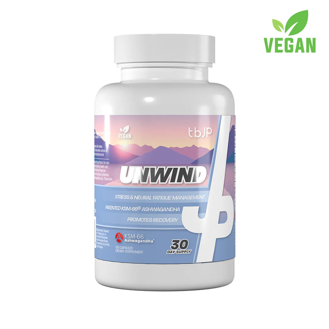 Managementul Stresului și Oboselii, Trained by JP, Unwind, 120 Capsule