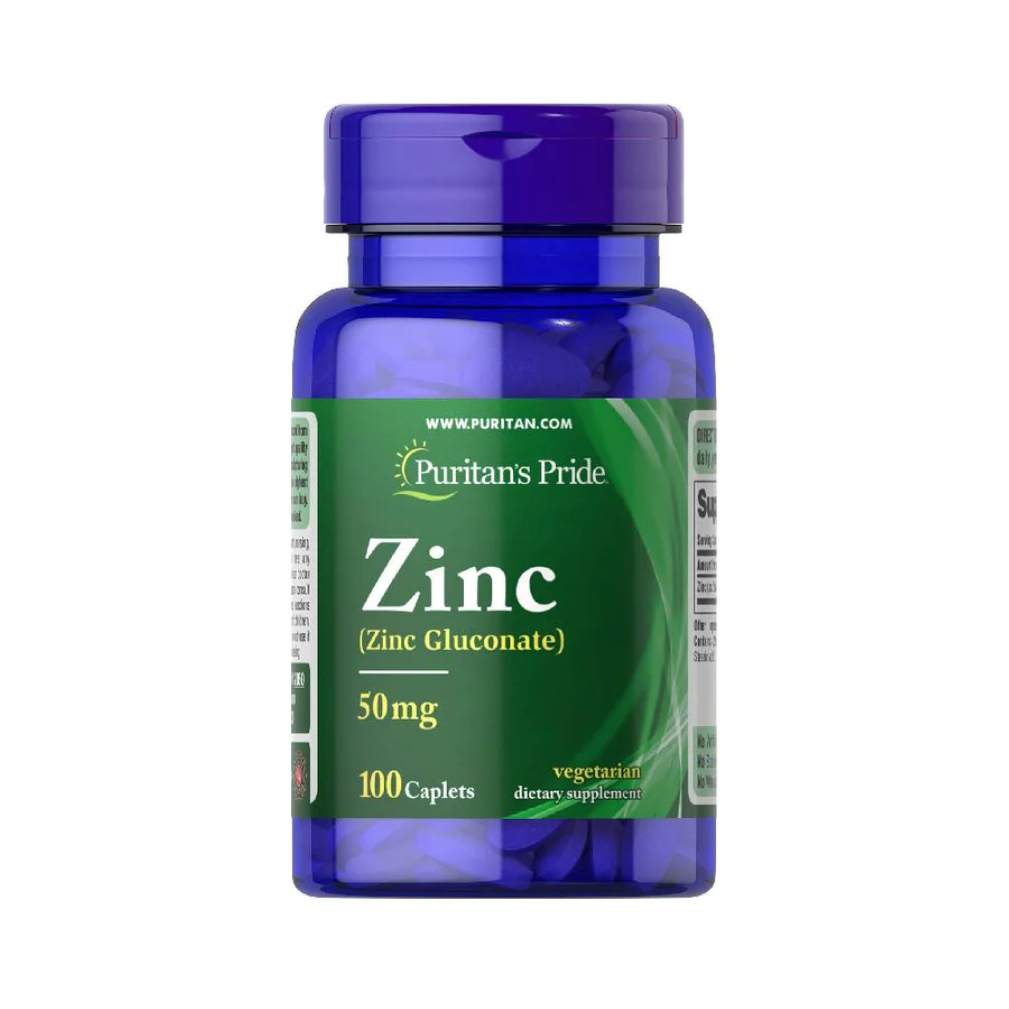Zinc Gluconat, Puritans Pride, Zinc Gluconate, 100 tabelete