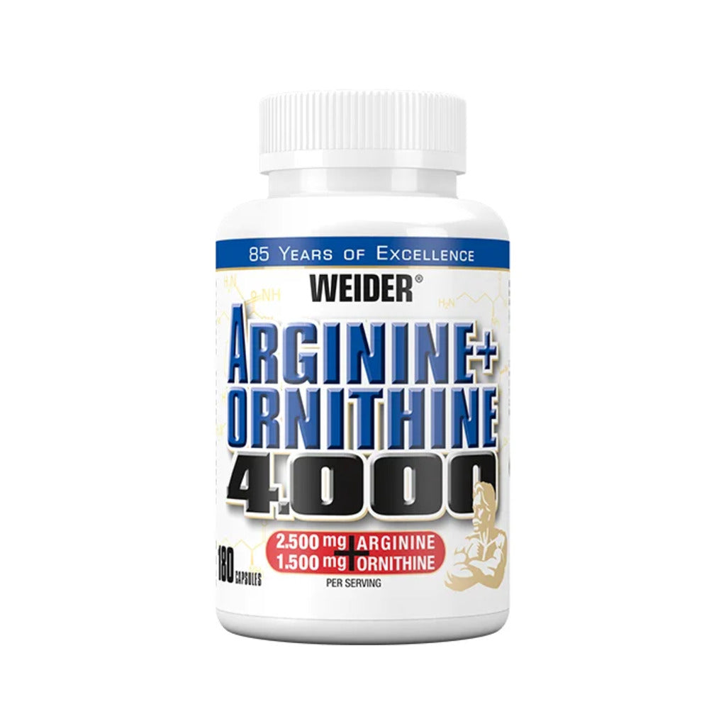 Arginina + Ornitina, Weider, Arginine + Ornithine 4000, 180 Capsule