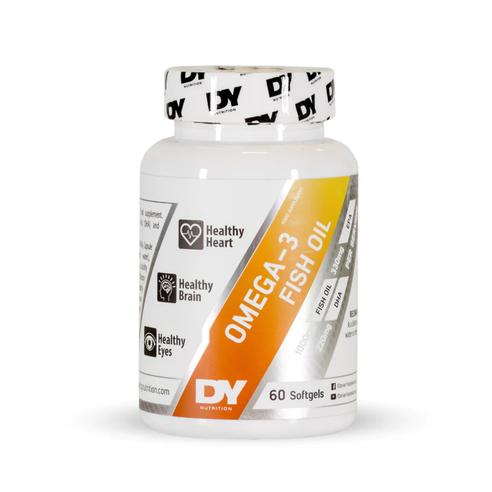 Acizi grasi, Omega-3 Fish Oil, DY Nutrition, 60 caps
