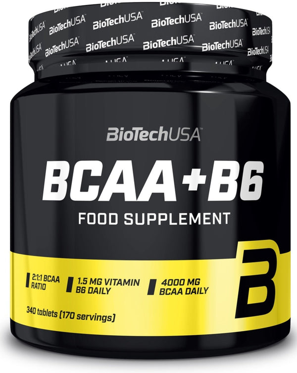 Aminoacizi BCAA cu B6 tablete - BioTechUSA BCAA+B6 340 Tabs - gym-stack.ro