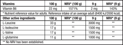 Aminoacizi BCAA pudra, BioTechUSA BCAA Zero, 360g