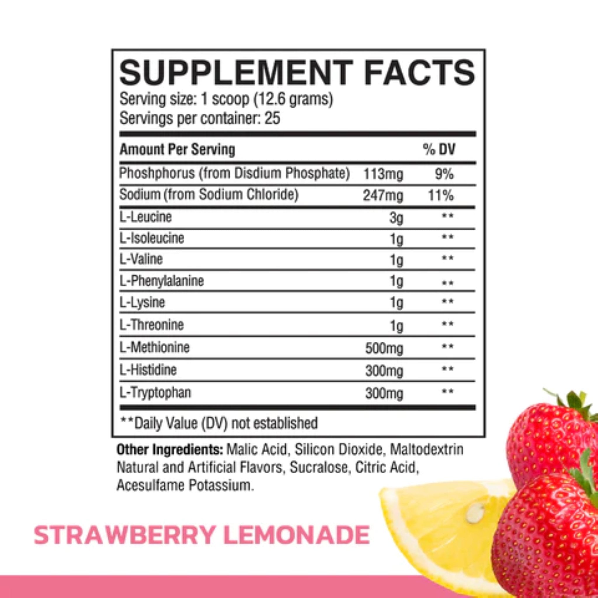 Aminoacizi Esentiali Pudra, RAW Nutrition, EAA - ESSENTIAL AMINO ACIDS, 315g