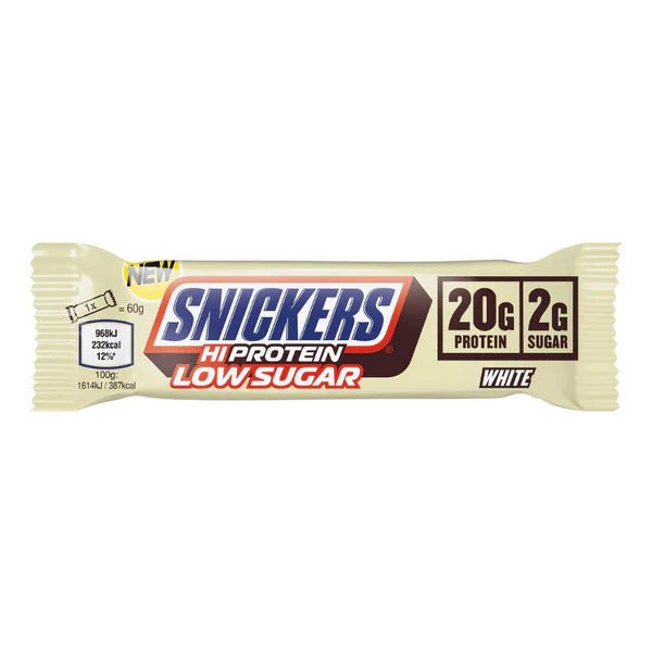 Baton Proteic cu Ciocolata Alba, Snickers HiProtein White Chocolate, 57g