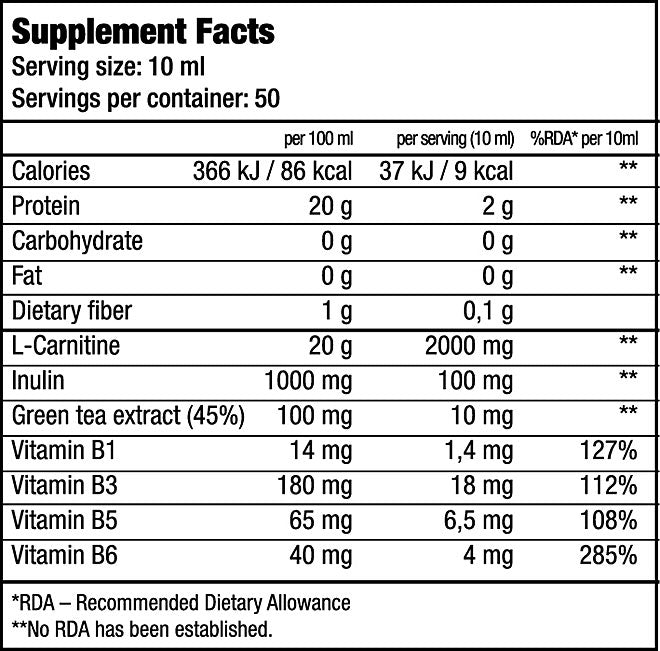 BioTechUSA, L-Carnitine, 100.000 Liqiud, 500ml