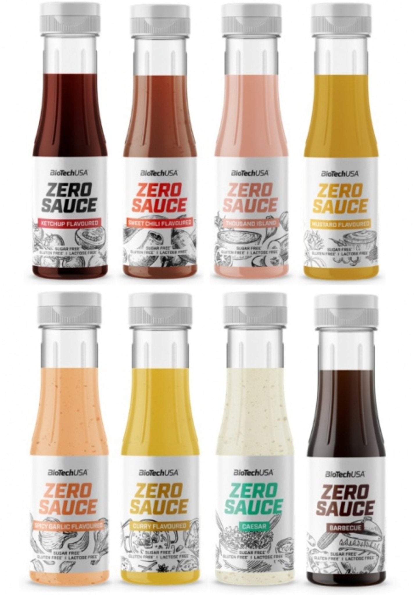 Sos fara zahar, BioTechUSA, Zero Sauce, 350ml