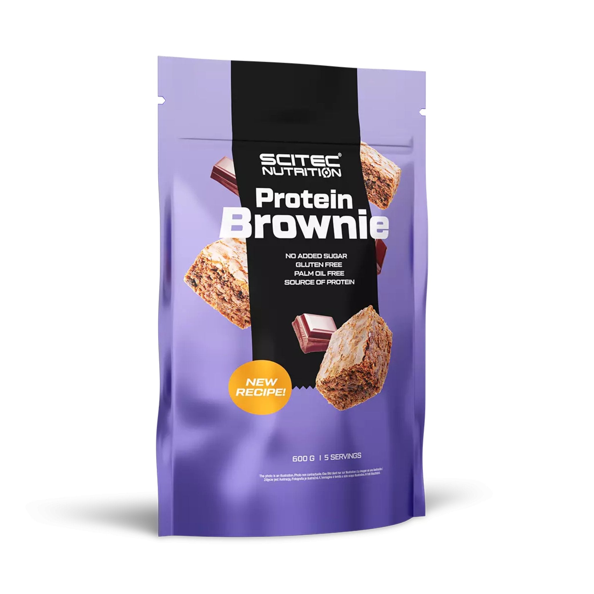 Brownie cu ciocolată , Scitec Nutrition Protein Brownie 600g