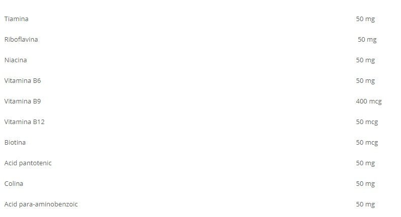 Complex de vitamine Universal Vitamina B Complex 100 tablete