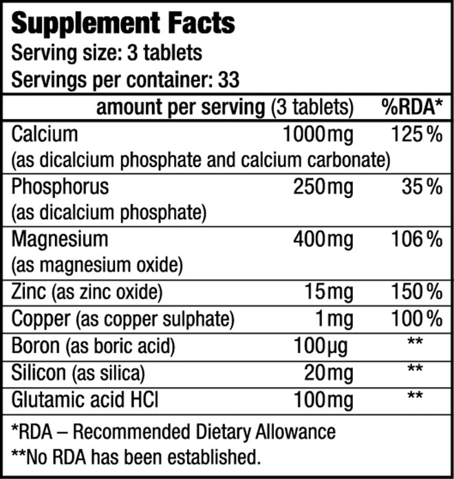 Complex minerale, BioTechUSA, Calciu+Zinc+Magnesium, 100tabs