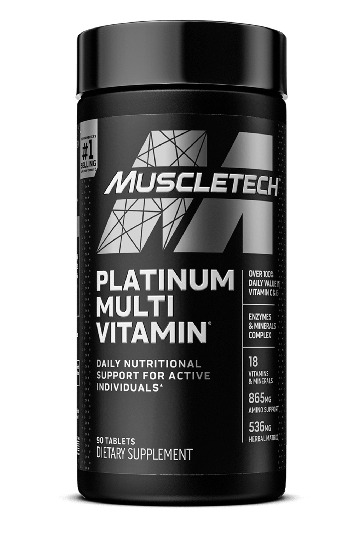 Complex multivitamine, MuscleTech, Platinum Multi Vitamin, 90tabs