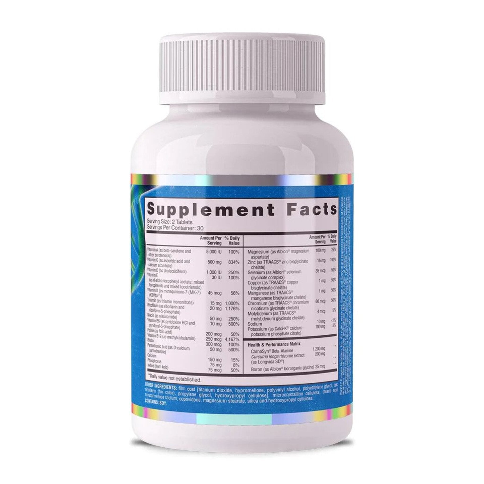 Complex vitamine si minerale - Evogen Evovite 60 Tabs