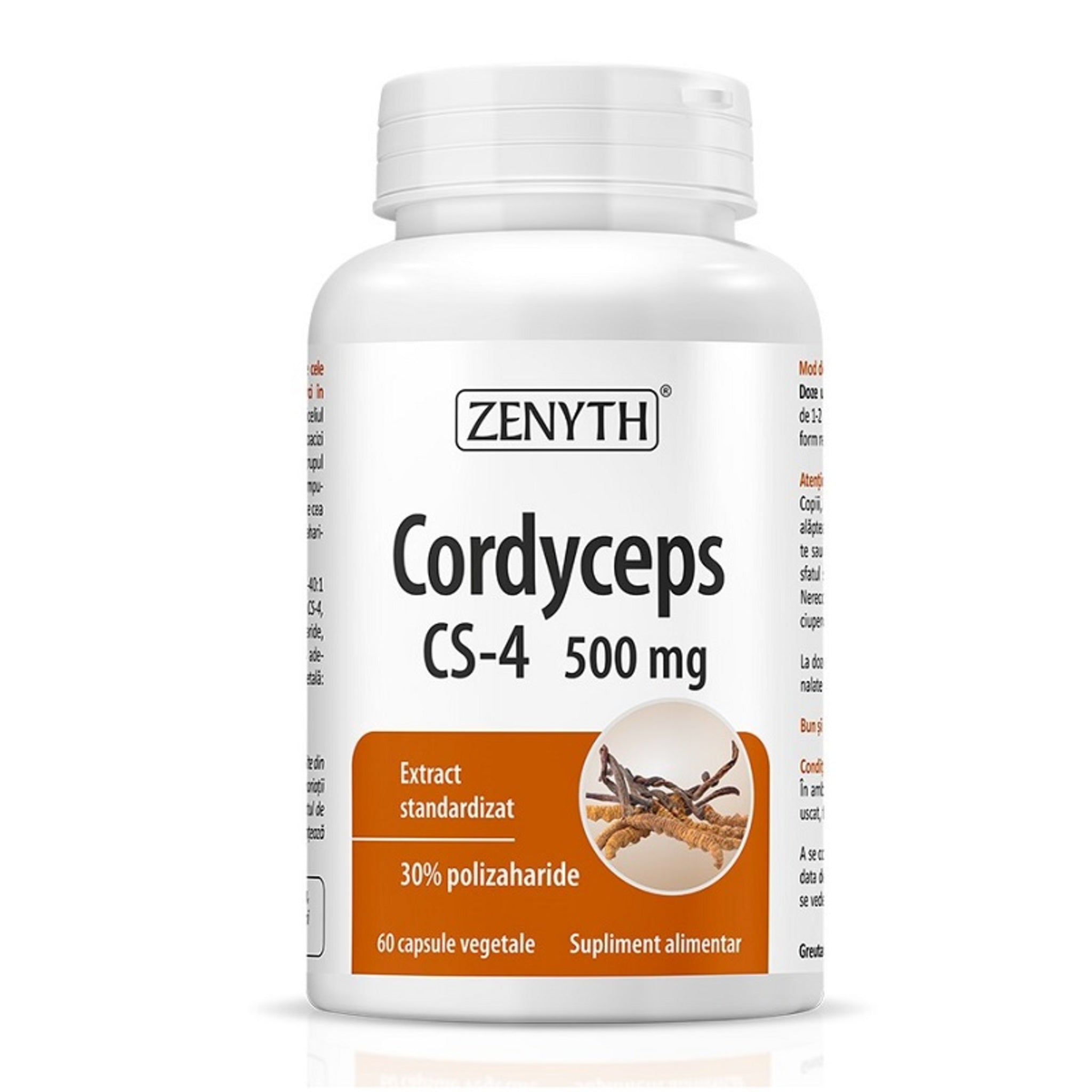 Cordyceps, Zenyth, Cordyceps CS-4 500mg, 60caps